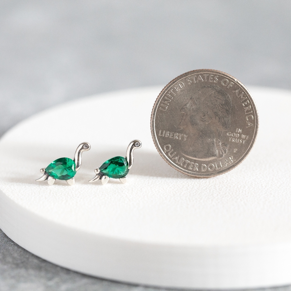 Dainty Dinosaur Studs (S925) - Picture 7 of 7